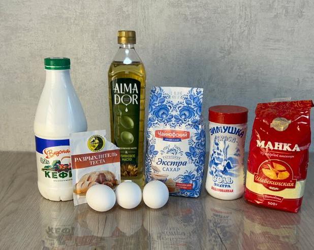 Рецепт классического манника на кефире
